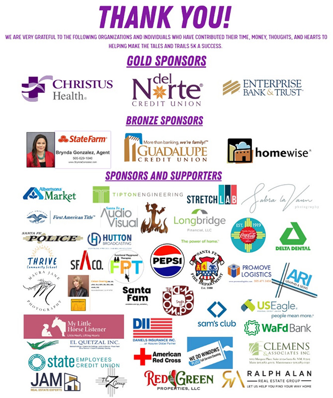 Trails and Tails sponsors