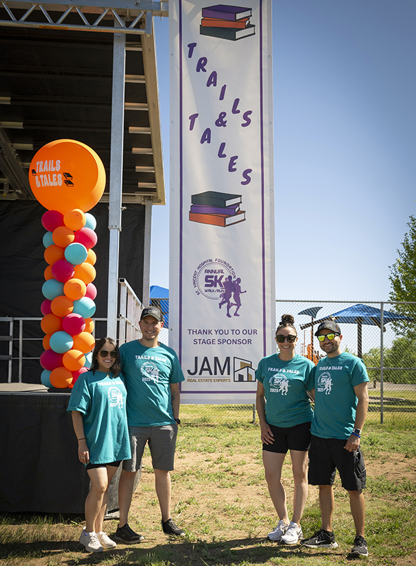 Trails and tails 2025 5k team pic